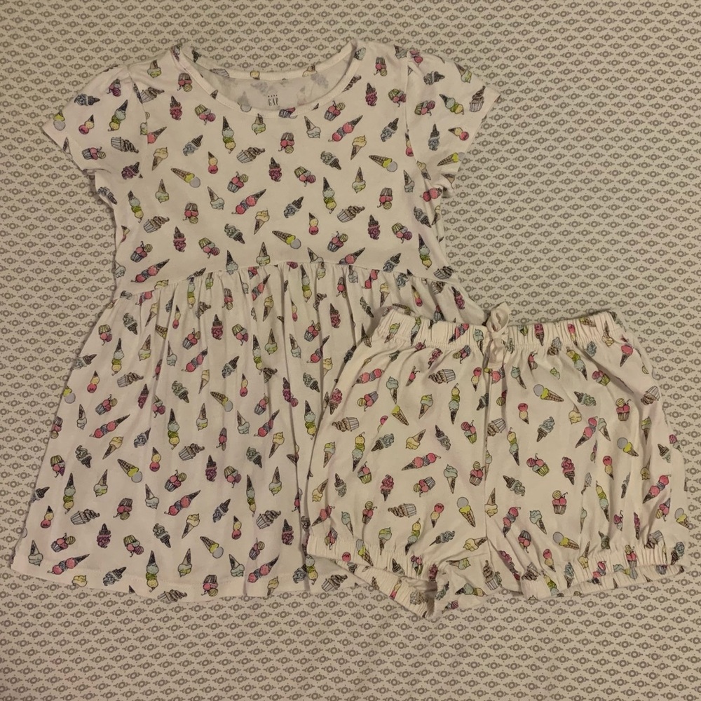 Baby Gap Toddler Girl Ice Cream Outfit